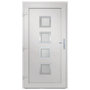 Voir la diapositive 5 : VIDAXL Porte d'entree Blanc 88x200 cm PVC