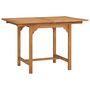 Voir la diapositive 3 : VIDAXL Table extensible de jardin (110-160)x80x75 cm Teck solide