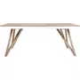 MARKET24 Table a manger extensible - placage frene - style scandinave - Sawyer L180 / 220 x P 90 x H 75