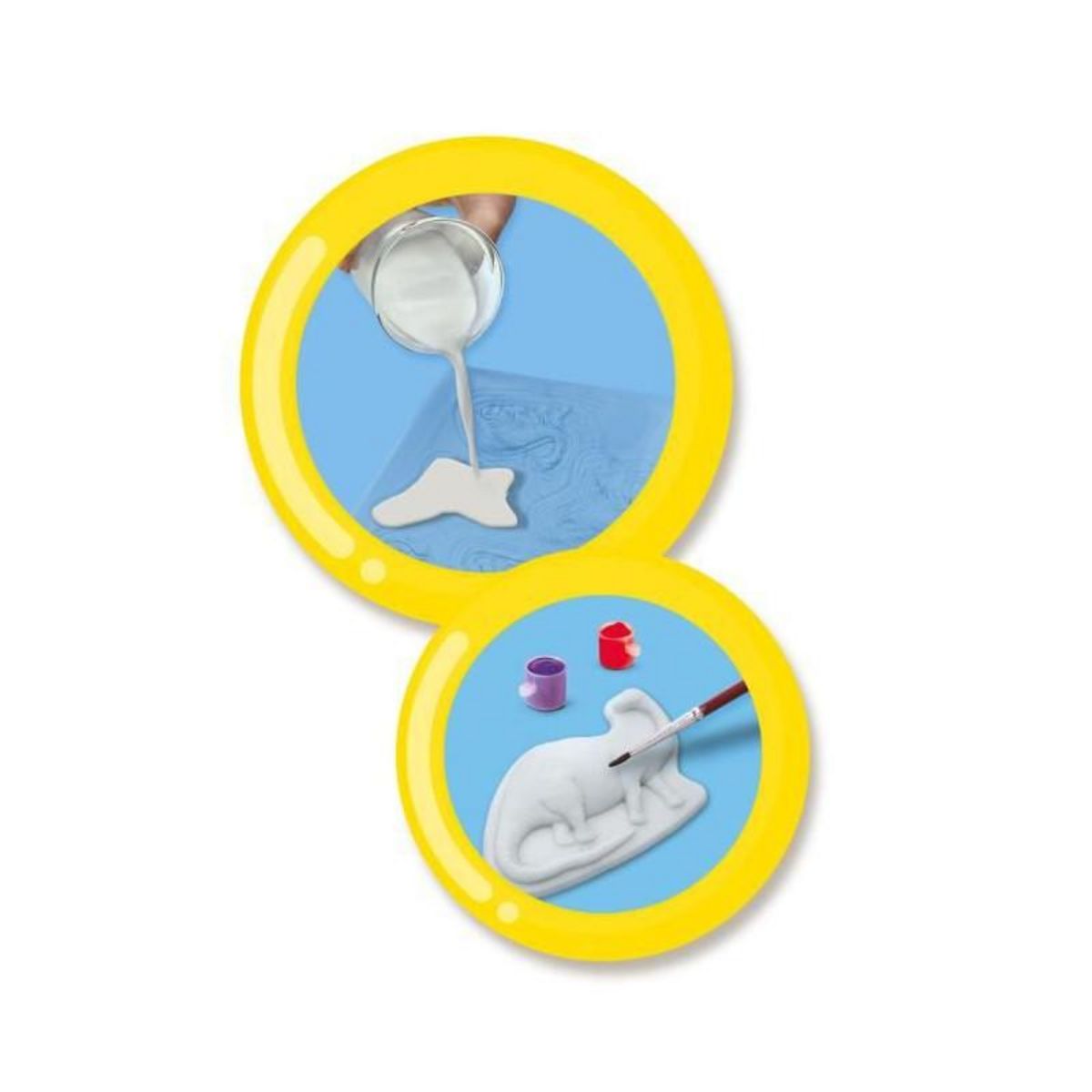 SES Creative Moulage et peinture - Dinos fantaisie