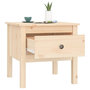 Voir la diapositive 5 : VIDAXL Table d'appoint 50x50x49 cm Bois massif de pin