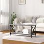 Voir la diapositive 3 : VIDAXL Table basse Sonoma gris 100x45x45 cm Bois d'ingenierie et fer