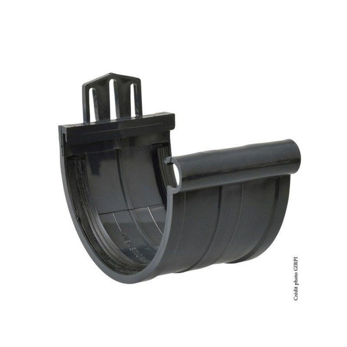 GIRPI Jonction à joint pour gouttière demi-ronde ardoise GIRPI, Dév. 25