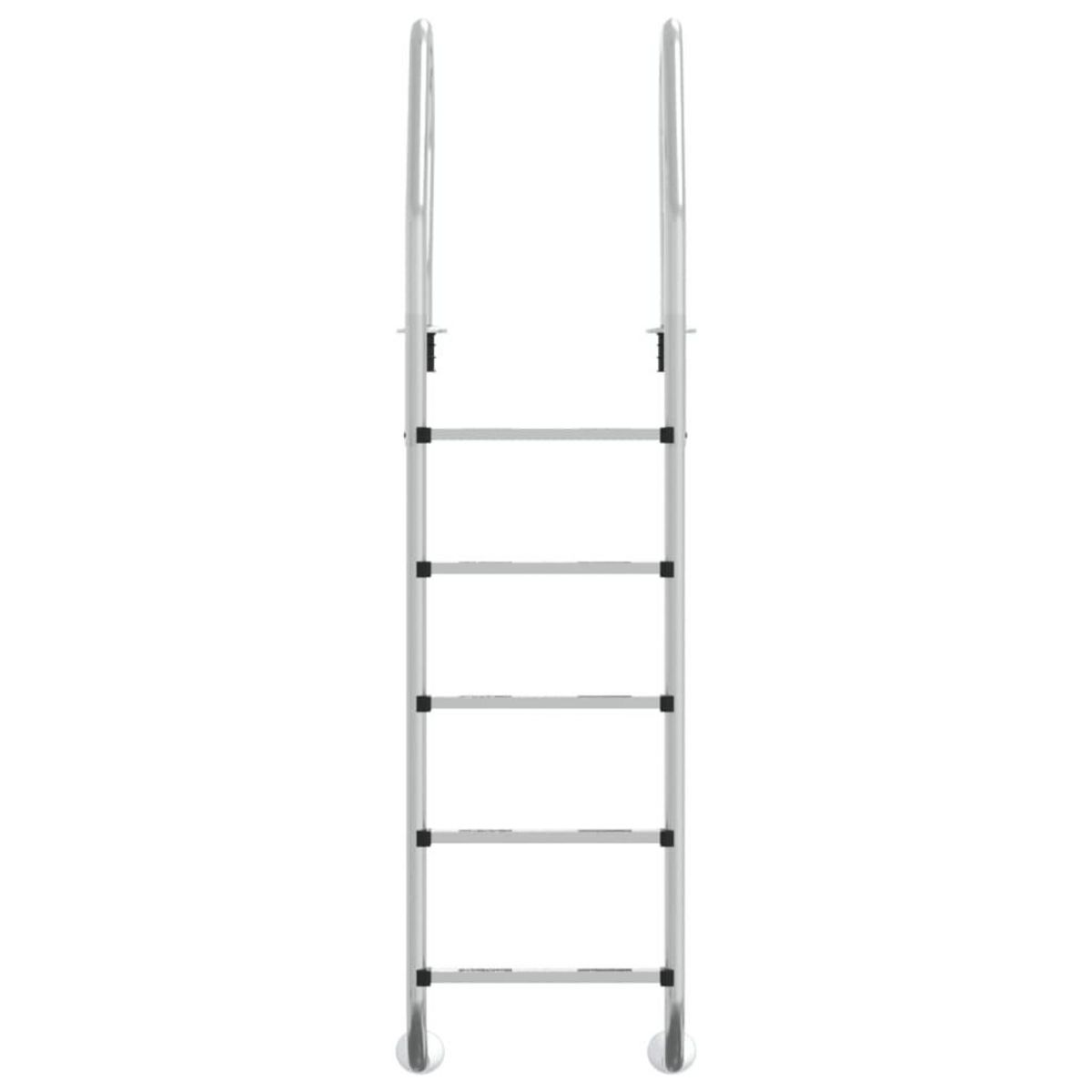 VIDAXL Echelle de piscine 54x38x211 cm acier inoxydable 304