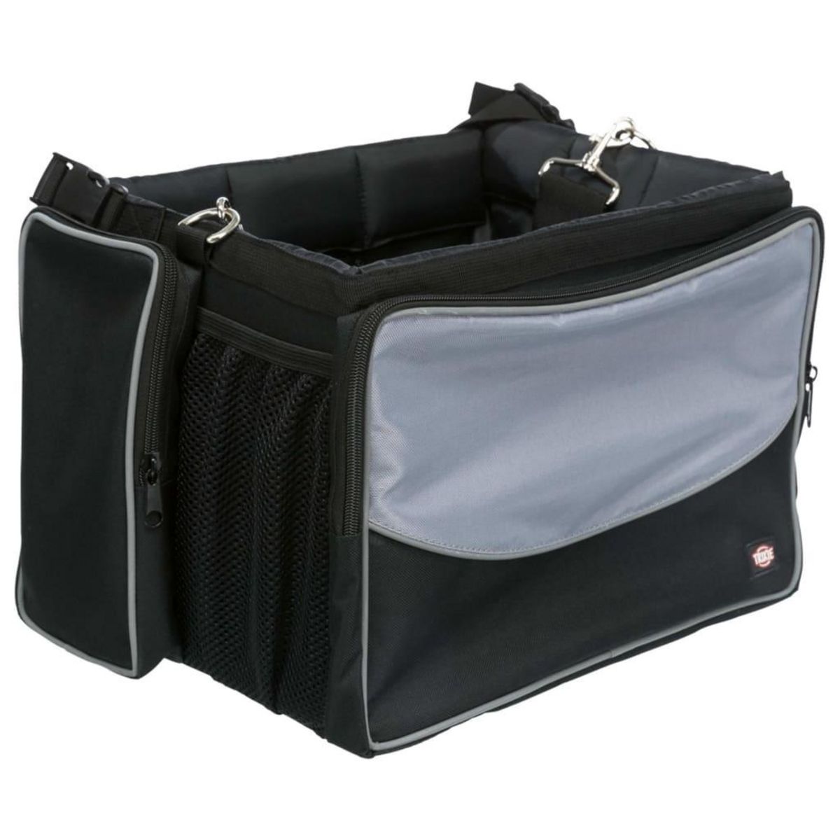 Trixie TRIXIE Panier avant de velo pour animaux 41x26x26 cm Noir et gris