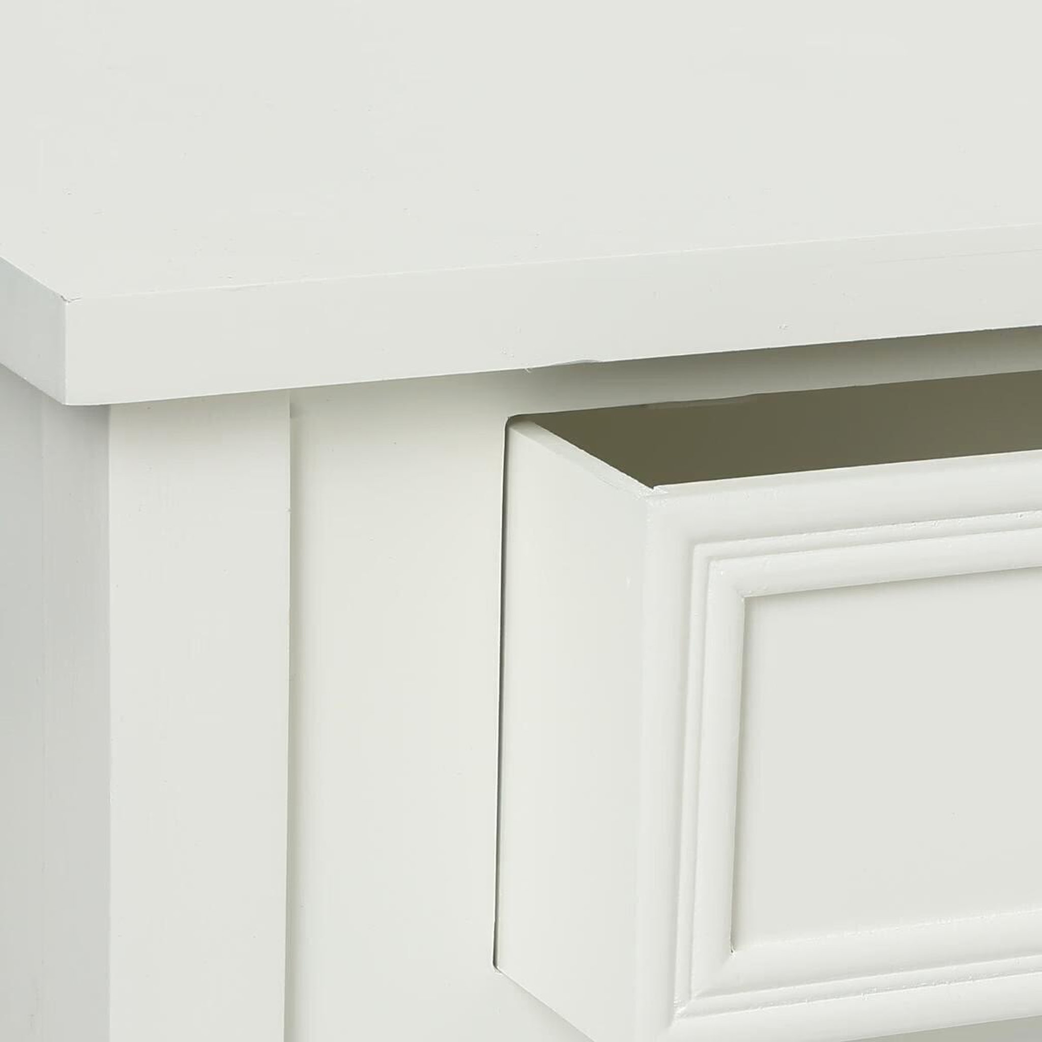 Voir la diapositive 2 : ATMOSPHERA Table de chevet  charme  67cm blanc