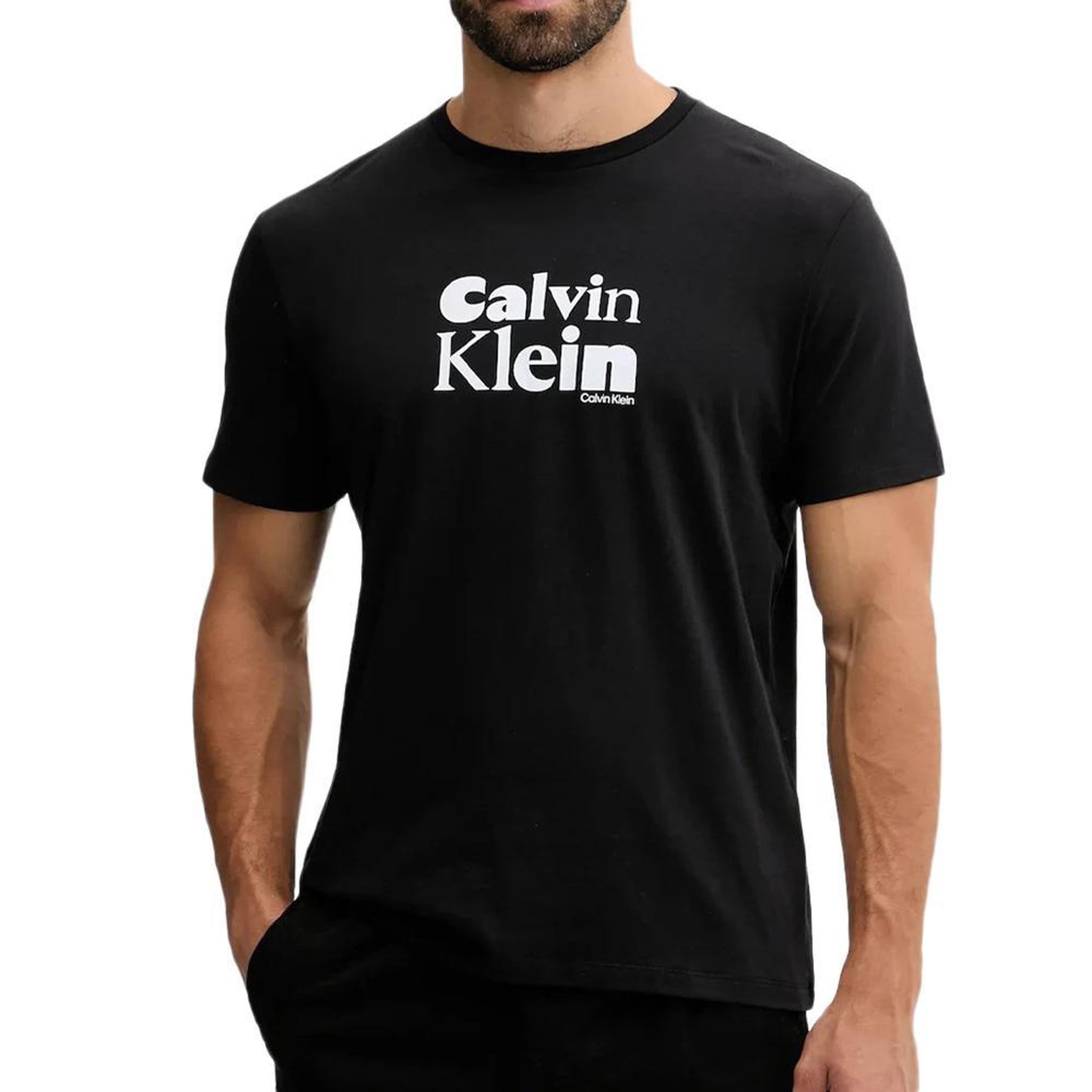 CALVIN KLEIN JEANS T-Shirt Noir Homme Calvin Klein Jeans LV04RD820G. Coloris disponibles : Noir
