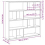 Voir la diapositive 6 : VIDAXL Bibliotheque/Separateur de piece vieux bois 105x24x102 cm