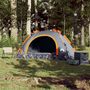 Voir la diapositive 3 : VIDAXL Tente de camping 3 personnes gris et orange liberation rapide