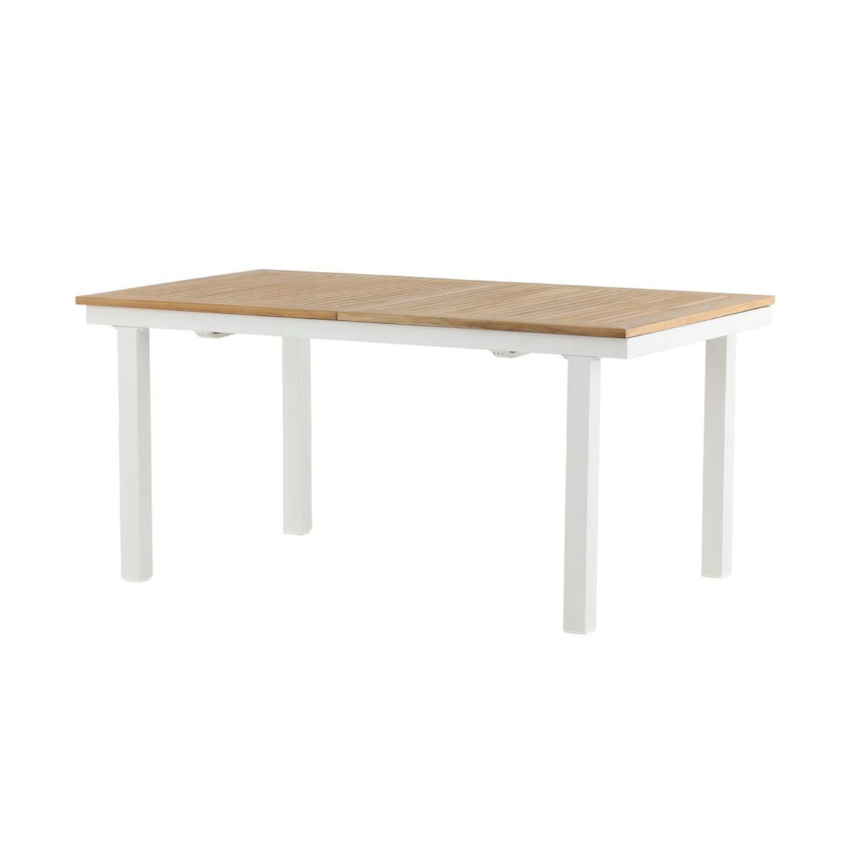 Paris Prix Table de Jardin Extensible  Panama  160-240cm Naturel & Blanc