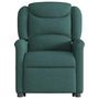 Voir la diapositive 5 : VIDAXL Fauteuil inclinable de massage Vert fonce Tissu