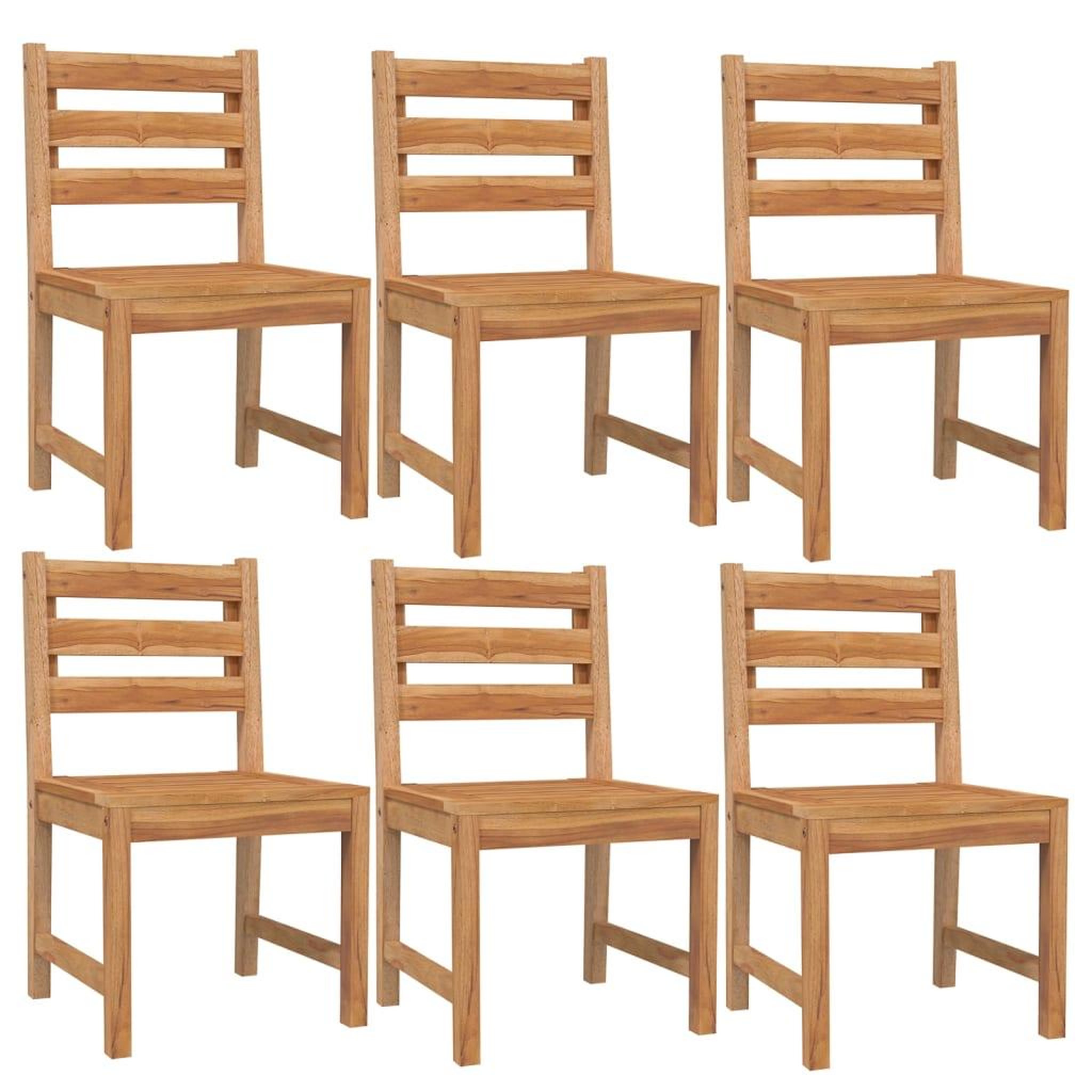Voir la diapositive 4 : VIDAXL Ensemble a manger de jardin 7 pcs Bois de teck solide