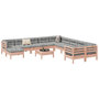 Voir la diapositive 1 : VIDAXL Salon de jardin avec coussins 12 pcs bois massif sapin douglas