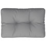 Voir la diapositive 2 : VIDAXL Coussin de palette gris 60x40x12 cm tissu