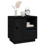 Voir la diapositive 5 : VIDAXL Tables de chevet 2 pcs Noir 50x34x50 cm Bois de pin massif