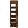Voir la diapositive 5 : VIDAXL Etagere a chaussures chene fume 60x30x98 cm bois d'ingenierie
