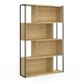 Voir la diapositive 3 : ID MARKET Etagère bibliothèque modulable DETROIT séparateur d'angle extensible design industriel 170 cm