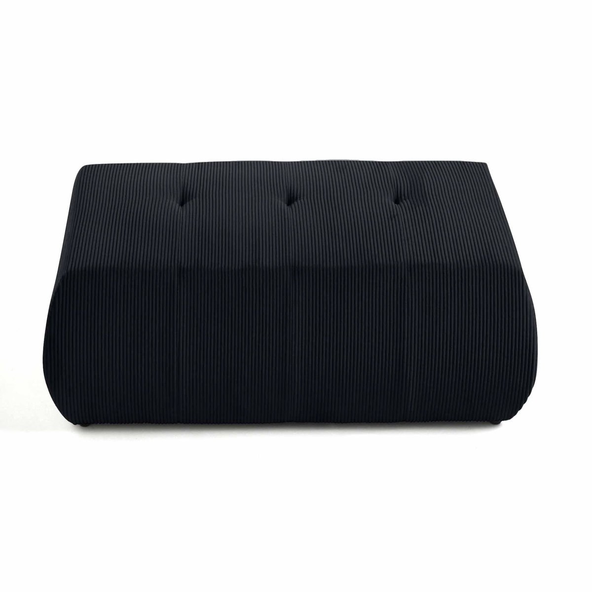 LISA DESIGN Onyx - pouf d'appoint - en velours côtelé