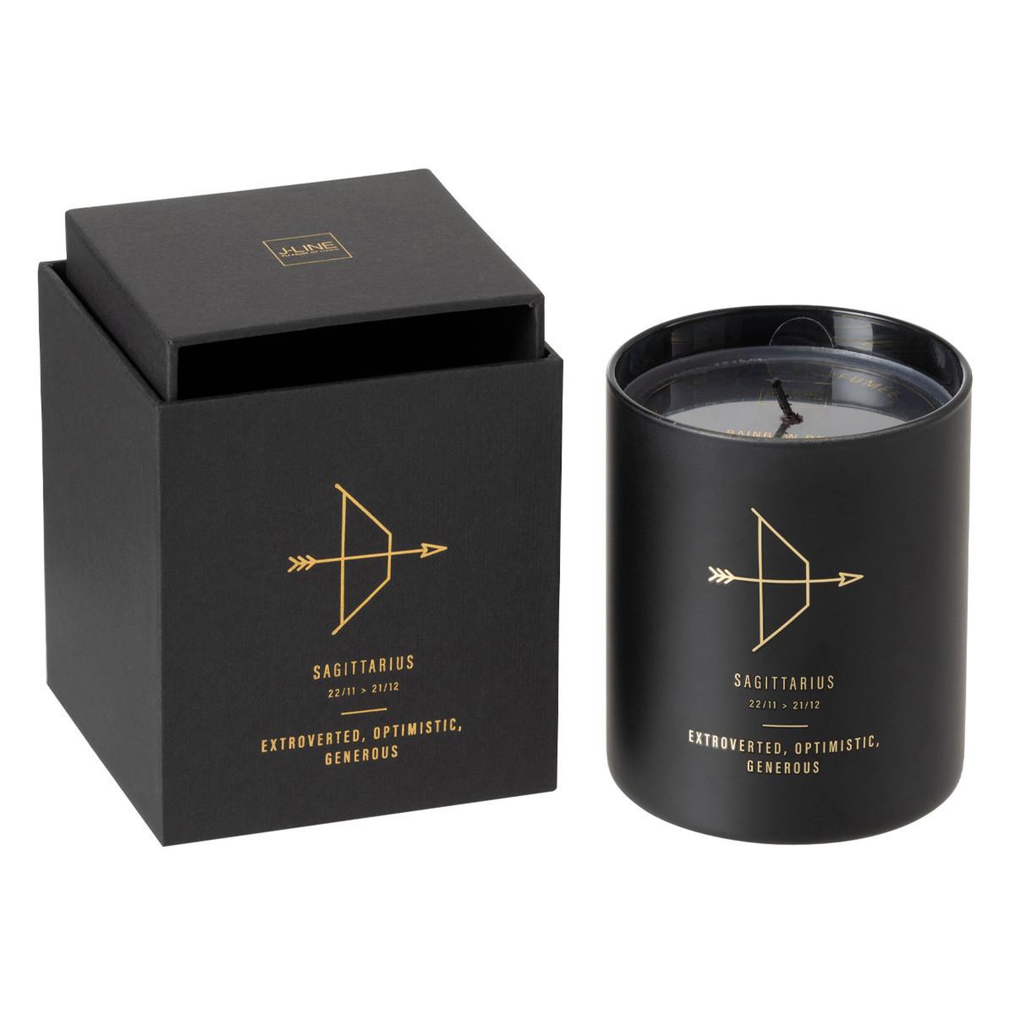 Voir la diapositive 1 : J-LINE Bougie Parfumée  Sagittaire  10cm Rainbow Reef