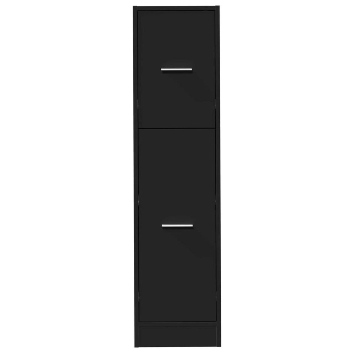 VIDAXL Armoire d'apothicaire noir 30x41x118 cm bois d'ingenierie