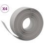 Voir la diapositive 2 : VIDAXL Bordures de jardin 4 pcs gris 10 m 20 cm polyethylene