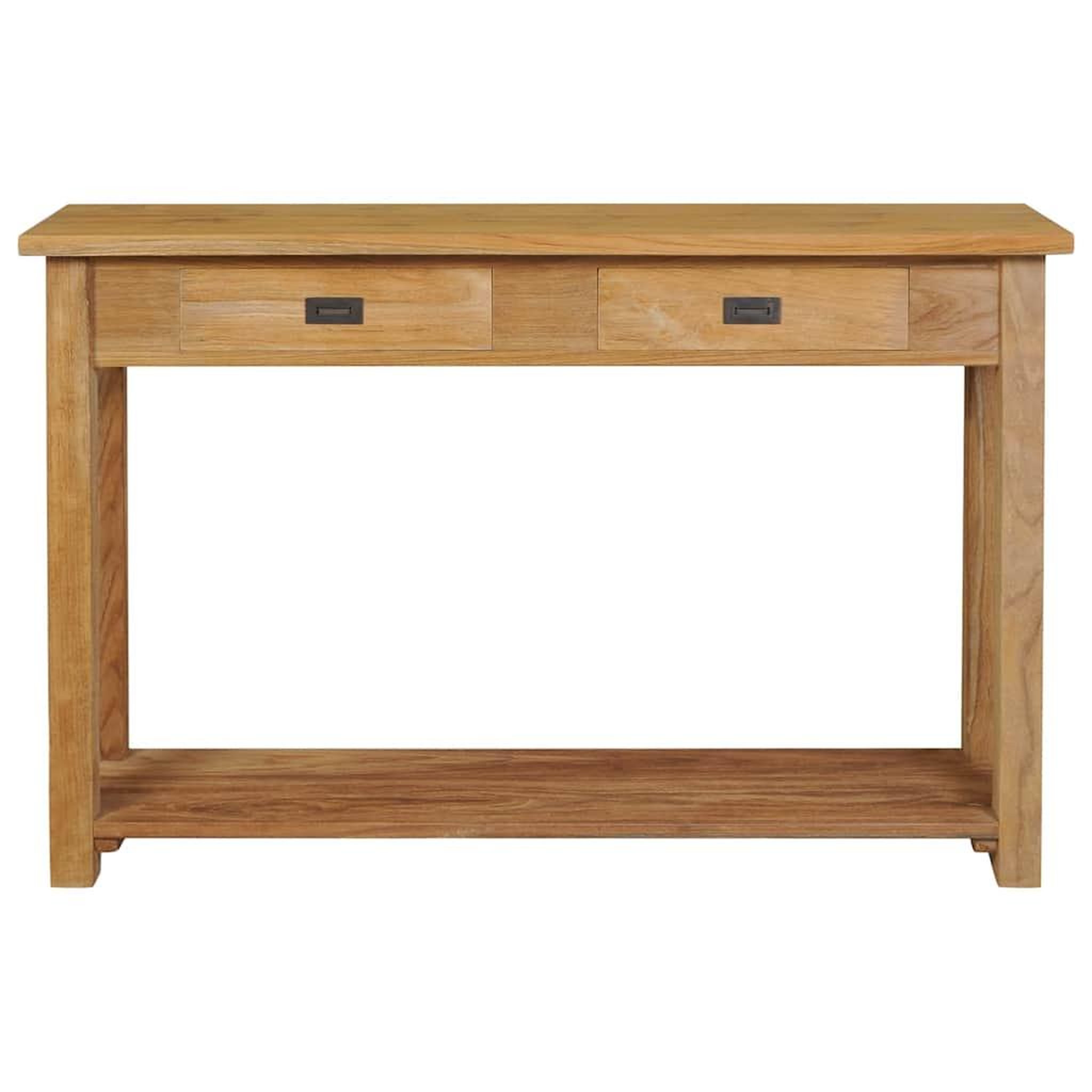 Voir la diapositive 2 : VIDAXL Table console teck massif 120x30x80 cm