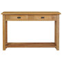 Voir la diapositive 2 : VIDAXL Table console teck massif 120x30x80 cm