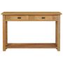 Voir la diapositive 2 : VIDAXL Table console teck massif 120x30x80 cm