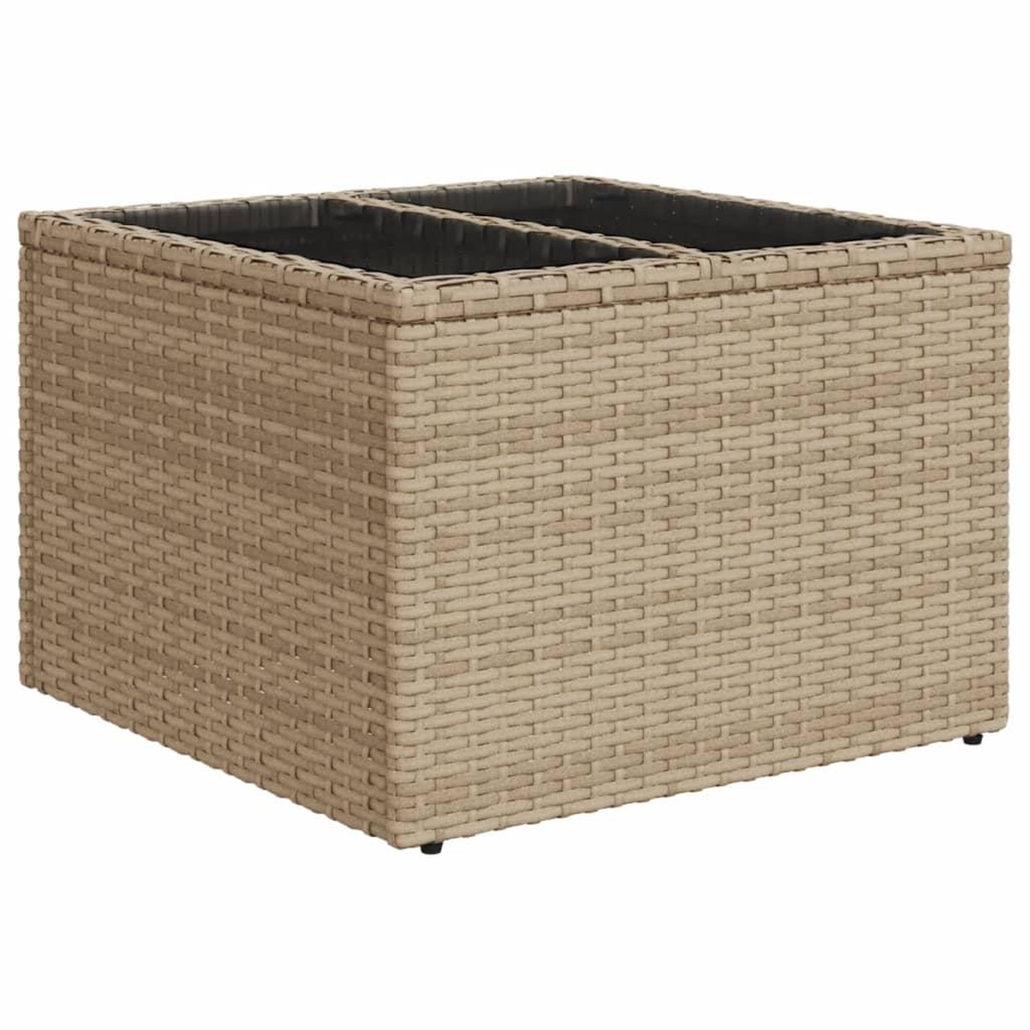 Voir la diapositive 5 : VIDAXL Salon de jardin 11 pcs avec coussins beige resine tressee