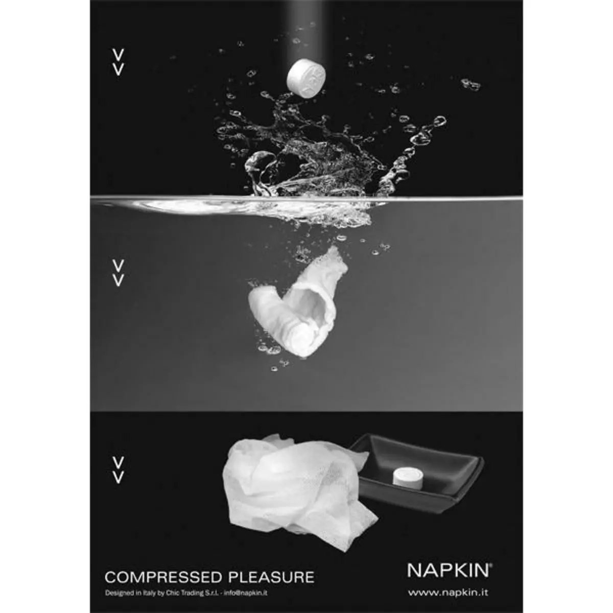 Napkin Lingettes pastilles x 10