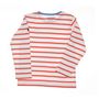 Voir la diapositive 2 : ELLE EST OU LA MER T shirt Marinière Blanc/Corail Enfant EOM Eloris