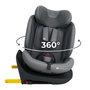 Voir la diapositive 3 : KINDERKRAFT Kinderkraft I-360 2 PLUS, siège auto 4 en 1, 40-150 cm, installation ISOFIX facile, 5 positions d'assise, de 0 à 36 kg, EASY SPIN 360° pour un chargement et un déchargement faciles, Gris