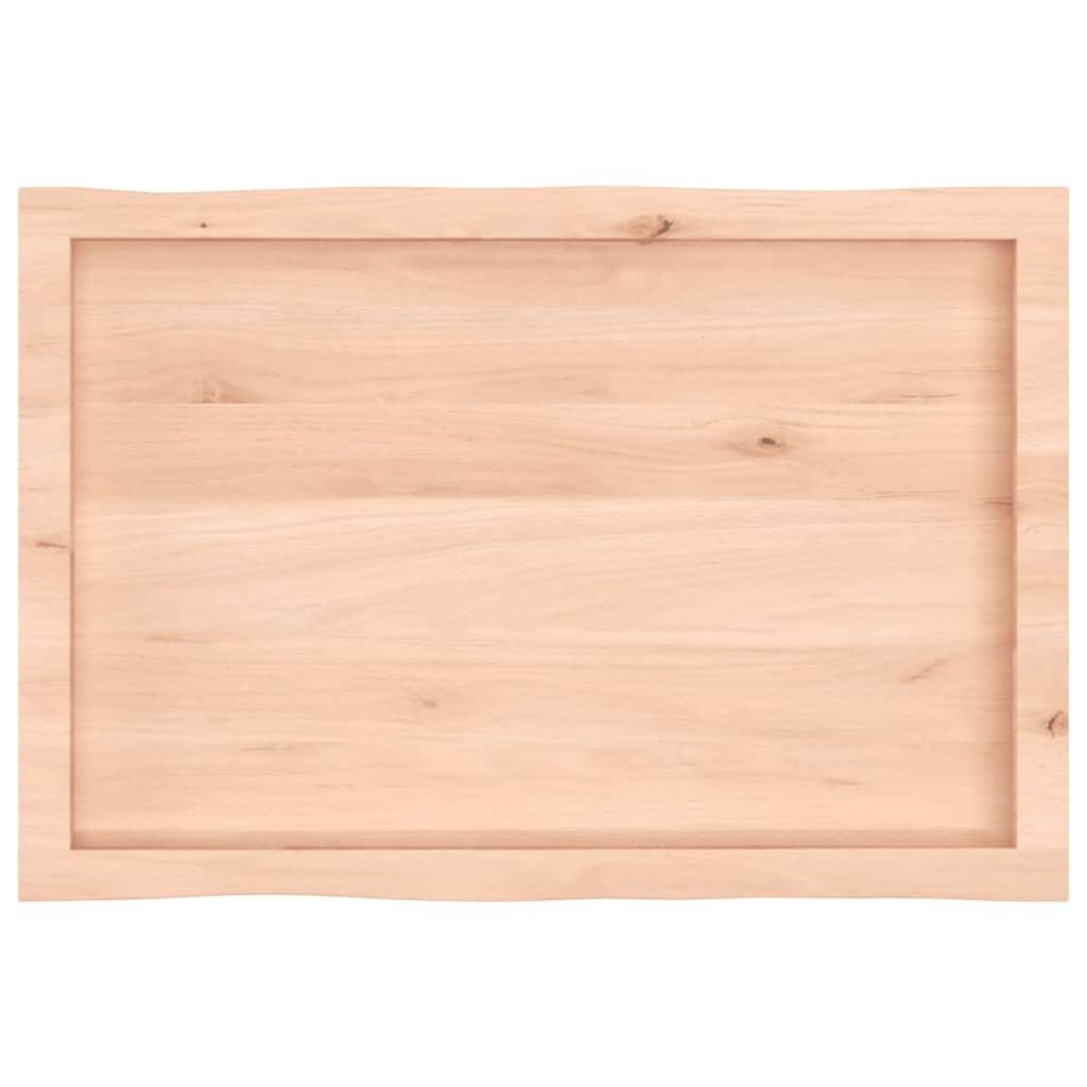 VIDAXL Dessus de table bois massif non traite bordure assortie