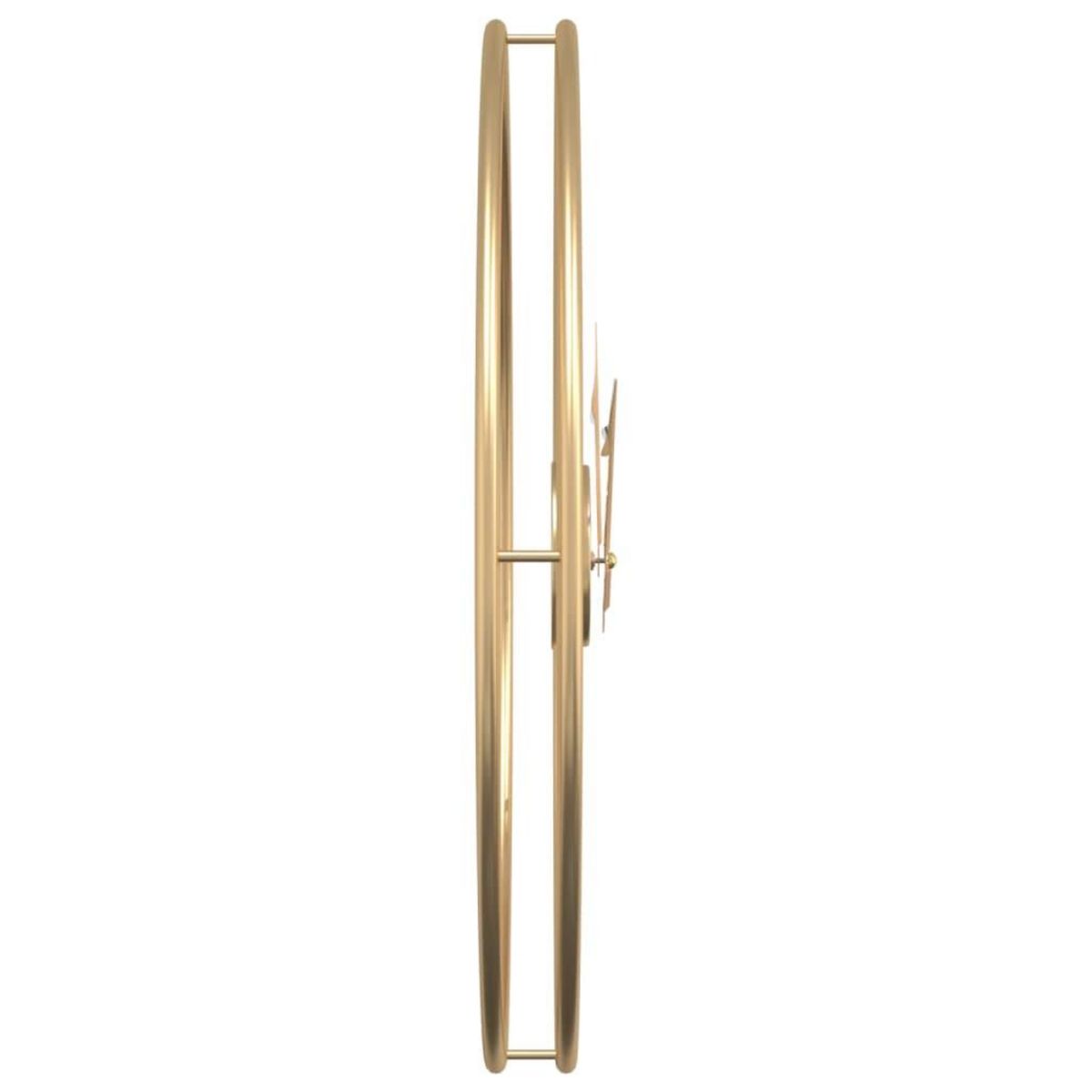 VIDAXL Horloge murale dore Ø50 cm fer