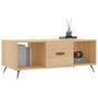 Voir la diapositive 3 : VIDAXL Table basse chene sonoma 102x50x40 cm bois d'ingenierie