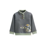 Petit Béguin Sweat-shirt enfant en molleton ultra chaud Boavista. Coloris disponibles : Gris