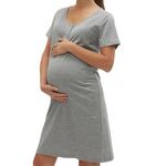 MAMALICIOUS Chemise de nuit e Femme Mamalicious Mira. Coloris disponibles : Gris