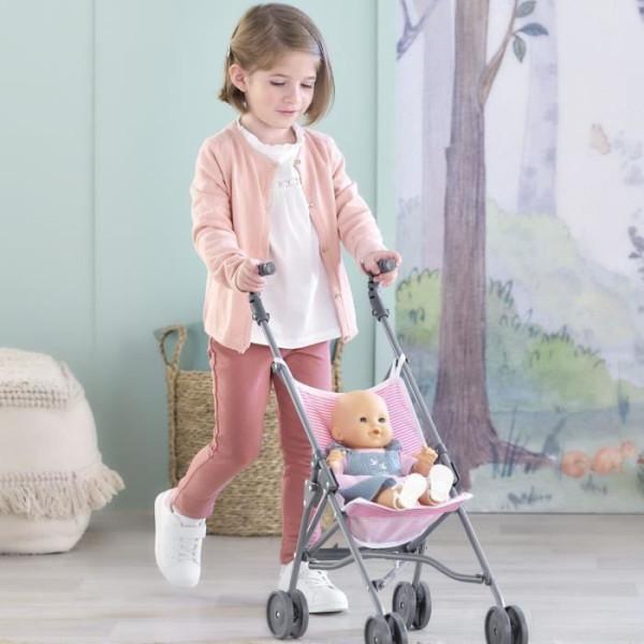 Voir la diapositive 4 : COROLLE Poussette Canne Rose pour poupon 36/42/52 cm