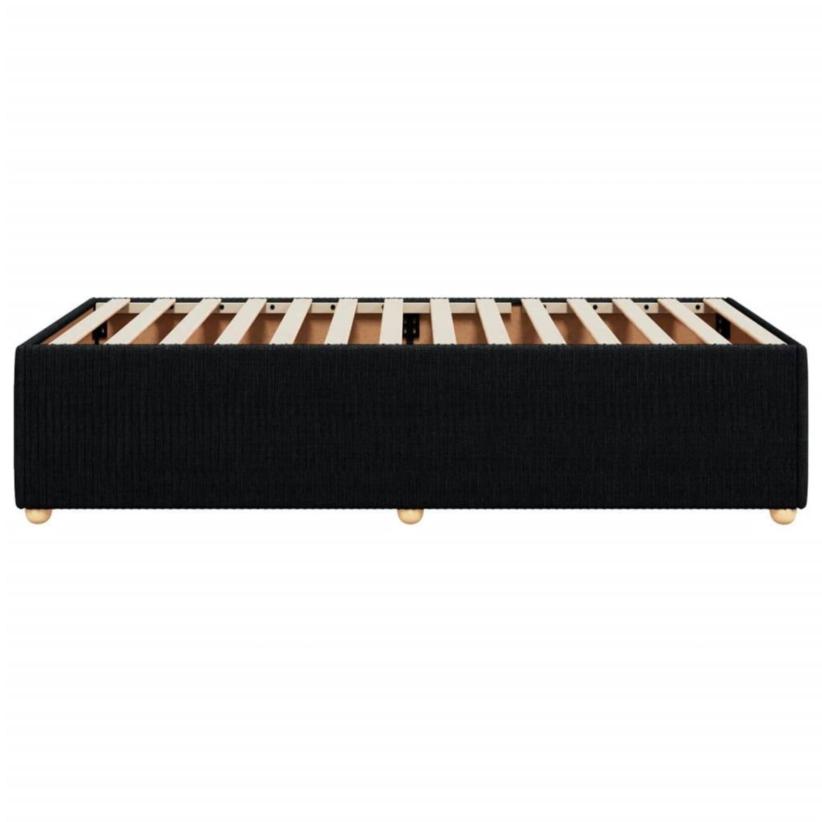 VIDAXL Cadre de lit sans matelas noir simple tissu
