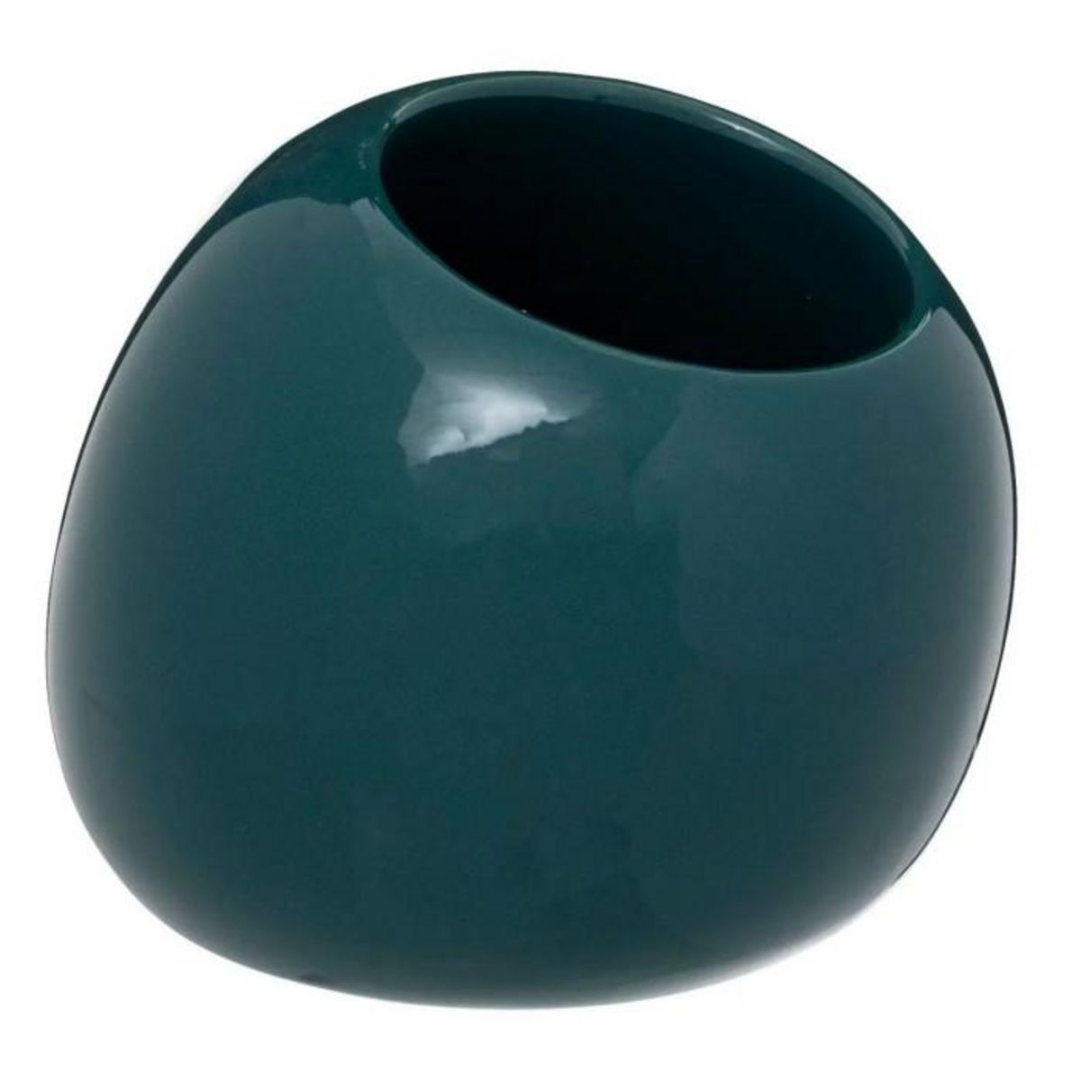 FIVE Brosse WC en Céramique  Sun  36cm Bleu Pétrole