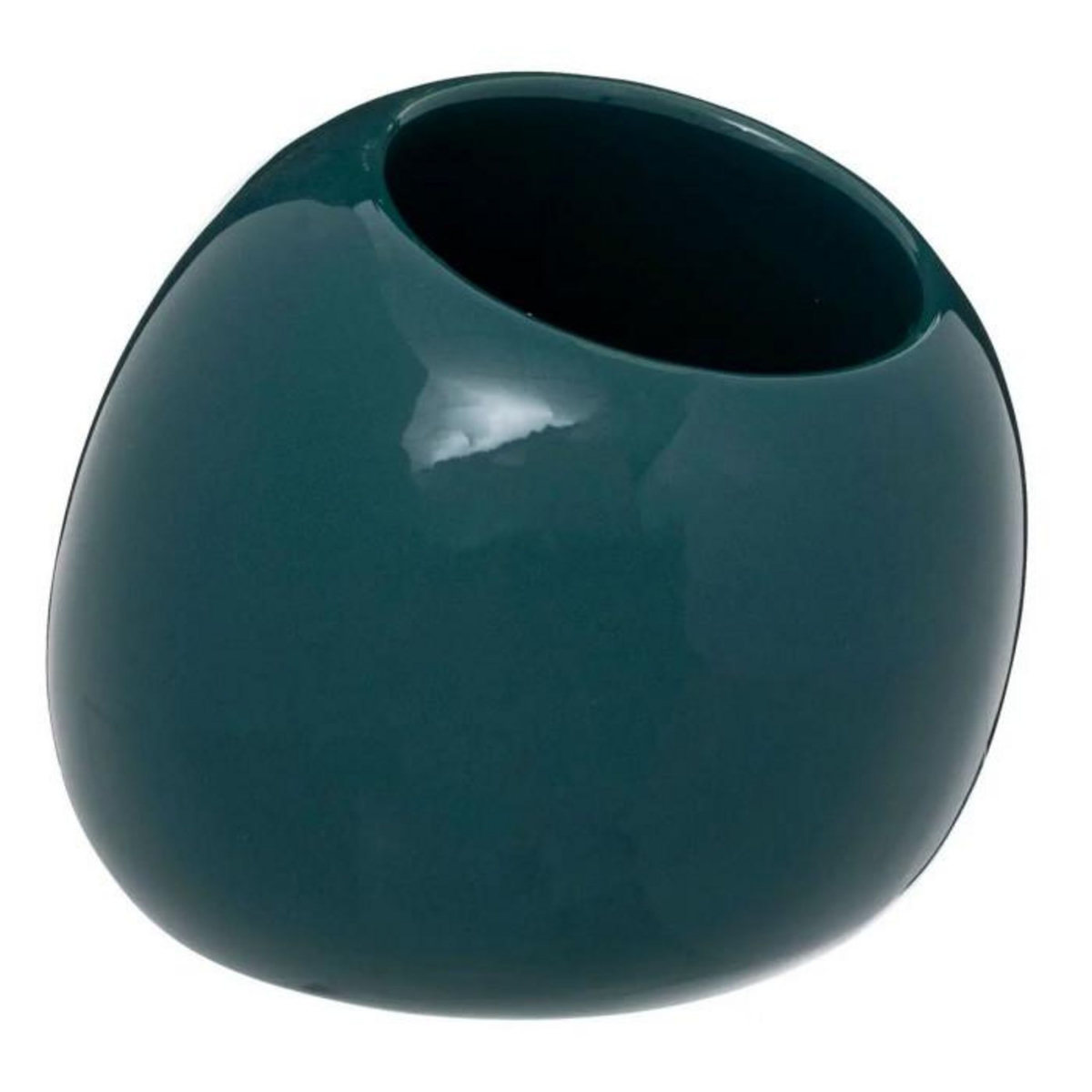 FIVE Brosse WC en Céramique  Sun  36cm Bleu Pétrole