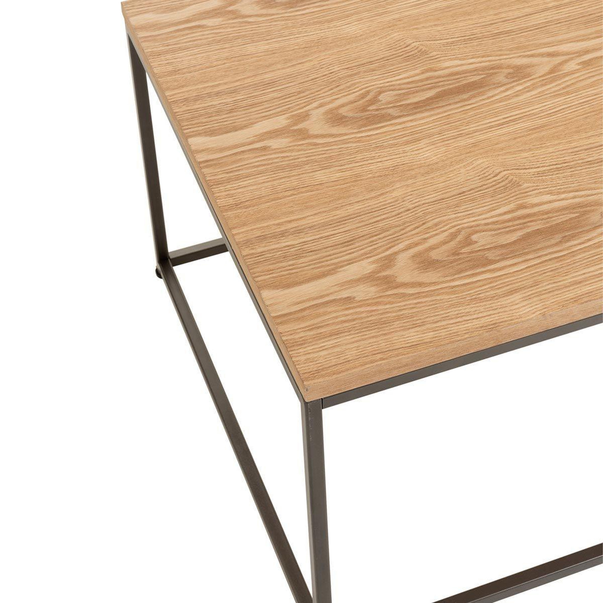 Voir la diapositive 5 : J-LINE Table d'appoint en bois  dresa  60cm naturel