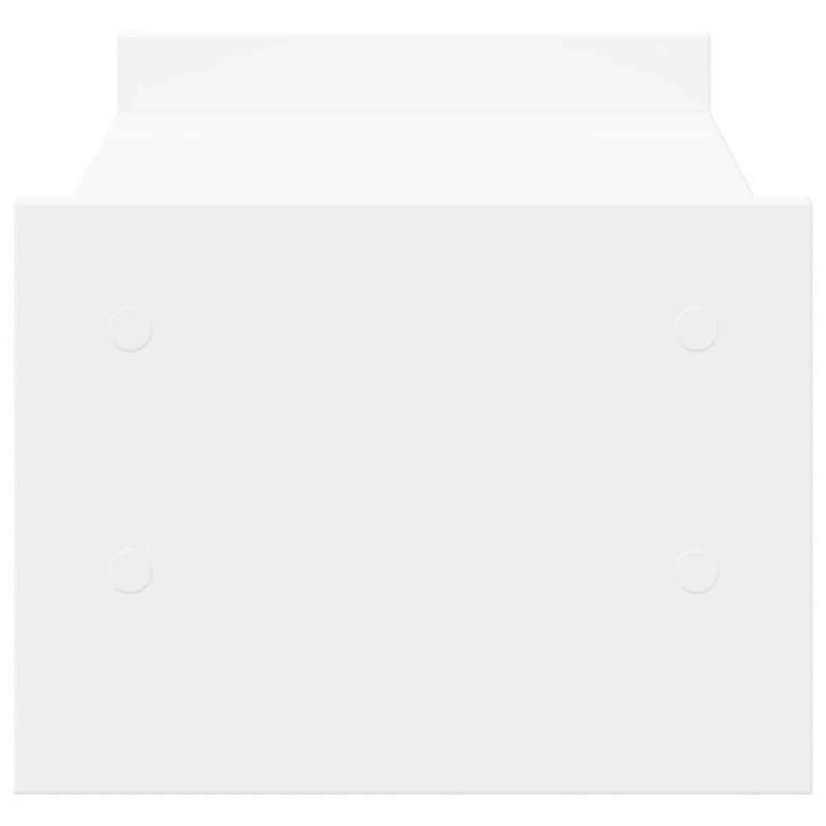 VIDAXL Support de moniteur blanc 50x27x20 cm bois d ingénierie