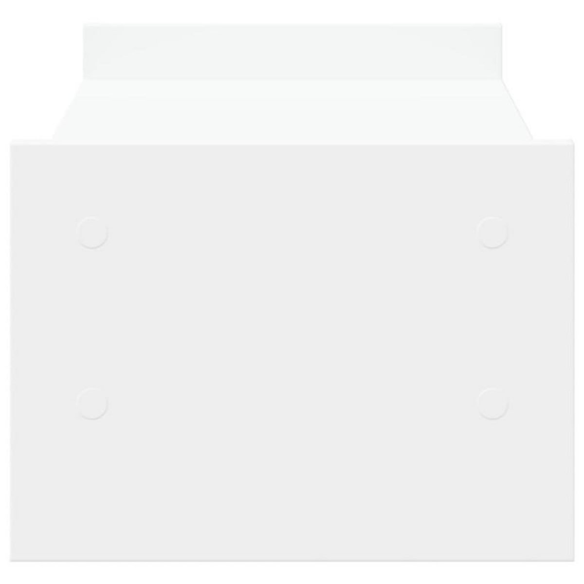 VIDAXL Support de moniteur blanc 50x27x20 cm bois d ingénierie