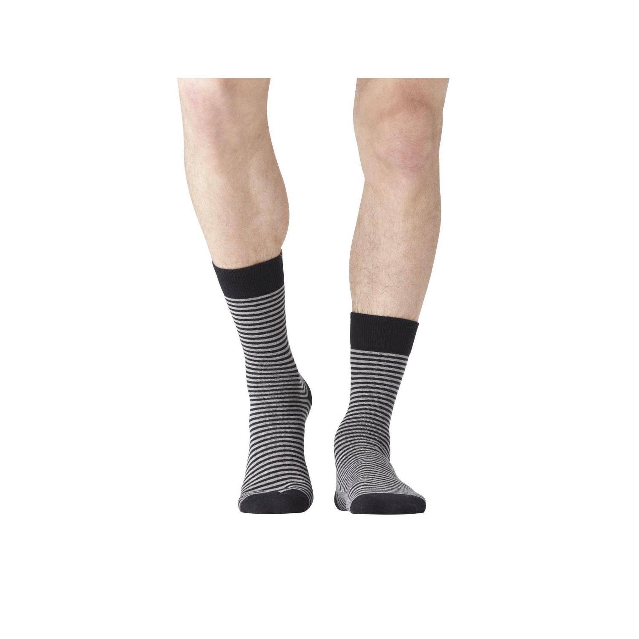 Voir la diapositive 6 : SERGE BLANCO Lot de 6 paires de chaussettes de ville coton homme