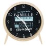 Paris Prix Horloge à Poser  Famille  30cm Naturel & Noir