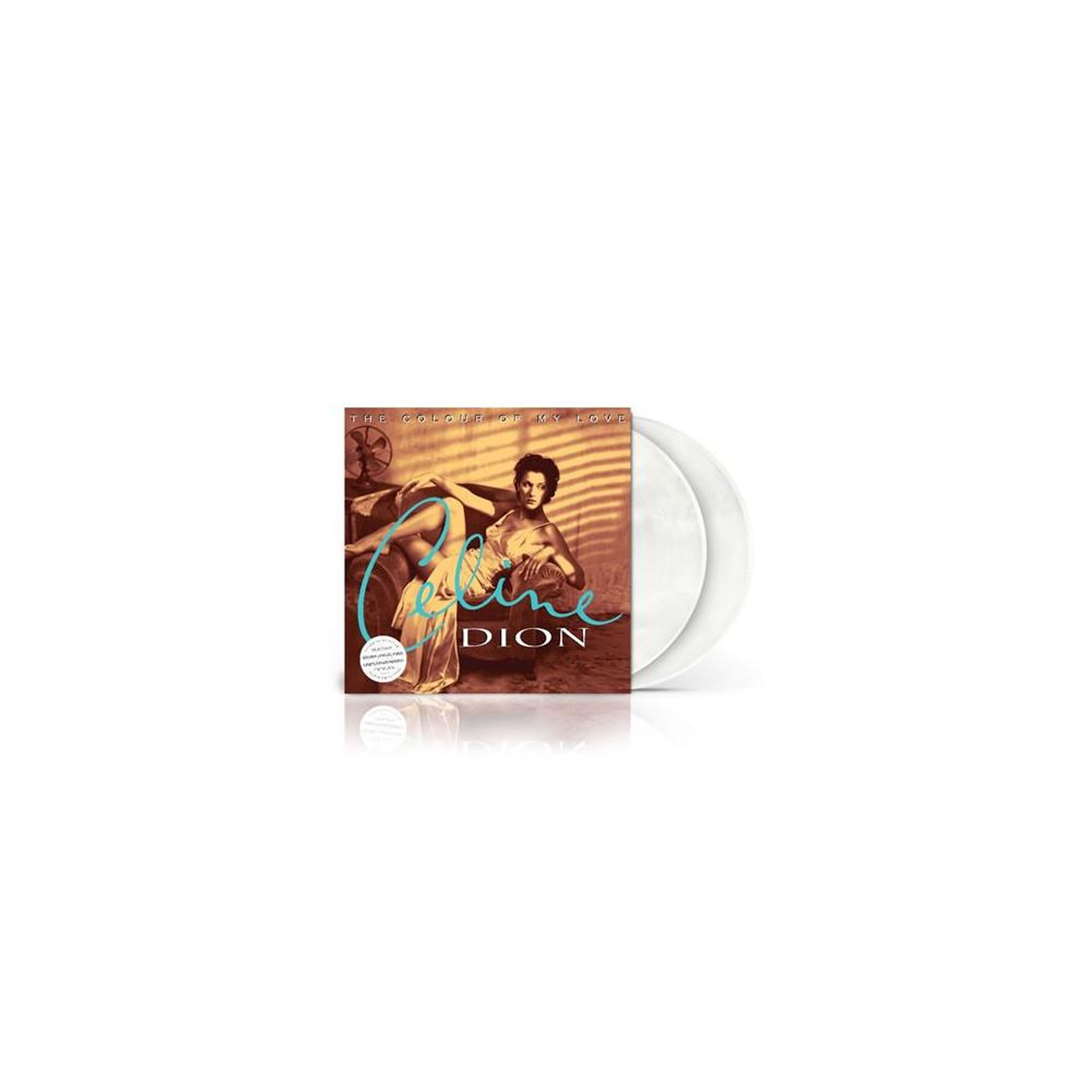 COLUMBIA Double vinyle 2 LP Édition Limitée Paris Céline Dion couleur nacrée blanc perle