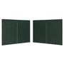 Voir la diapositive 2 : VIDAXL Paroi de tente reception 2 pcs avec fermeture eclair PE Vert