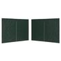Voir la diapositive 2 : VIDAXL Paroi de tente reception 2 pcs avec fermeture eclair PE Vert