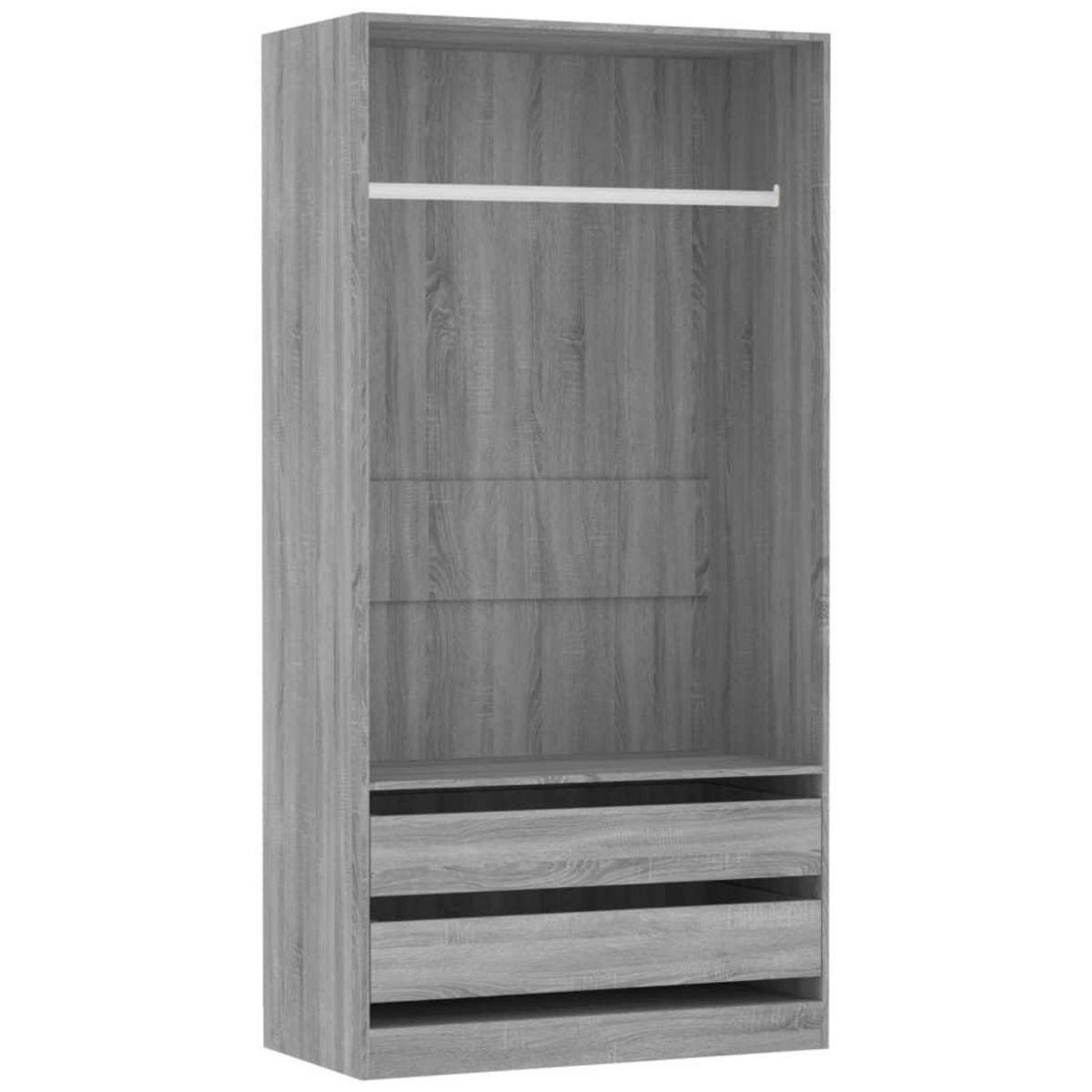 VIDAXL Garde-robe Sonoma gris 100x50x200 cm Bois d'ingenierie